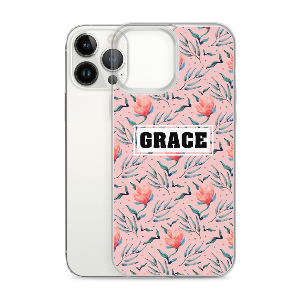Grace Blumen Design - christliche iPhone Handyhülle