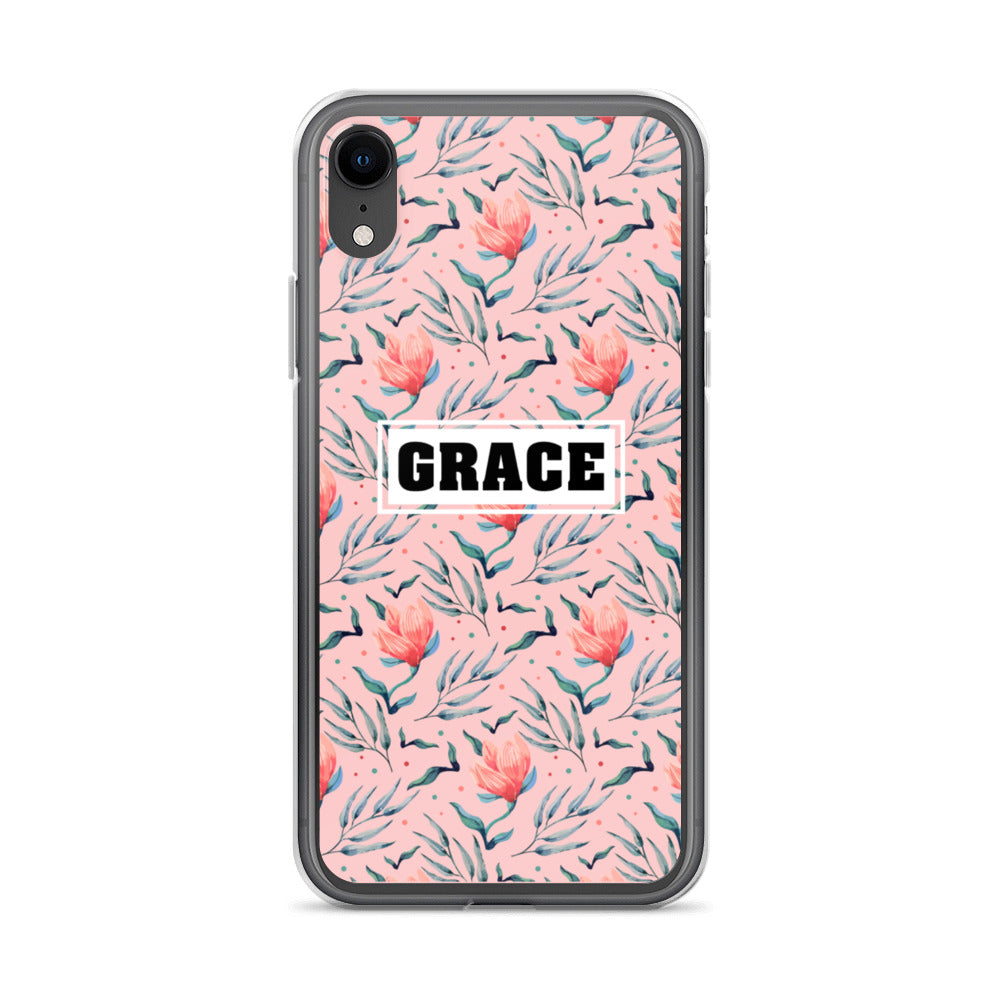 Grace Blumen Design iPhone Hülle - gesegnet