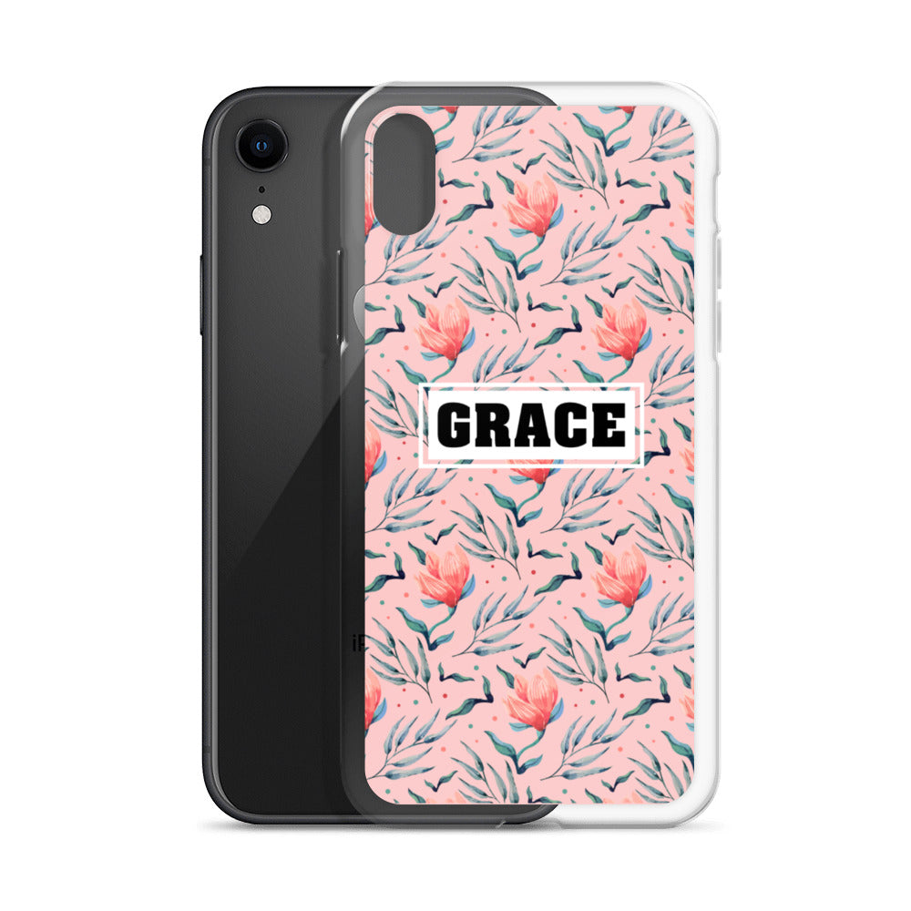 Grace Blumen Design iPhone Hülle - gesegnet