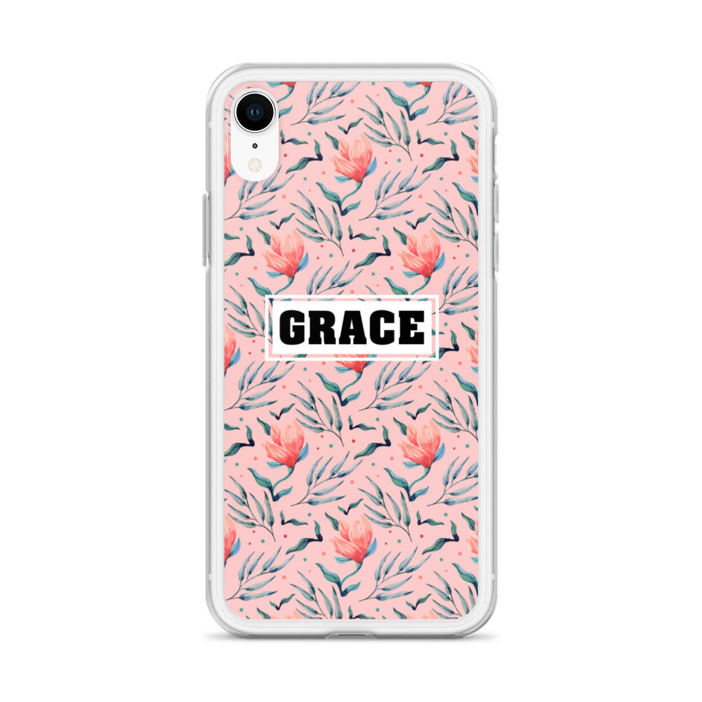 Grace Blumen Design iPhone Hülle - gesegnet