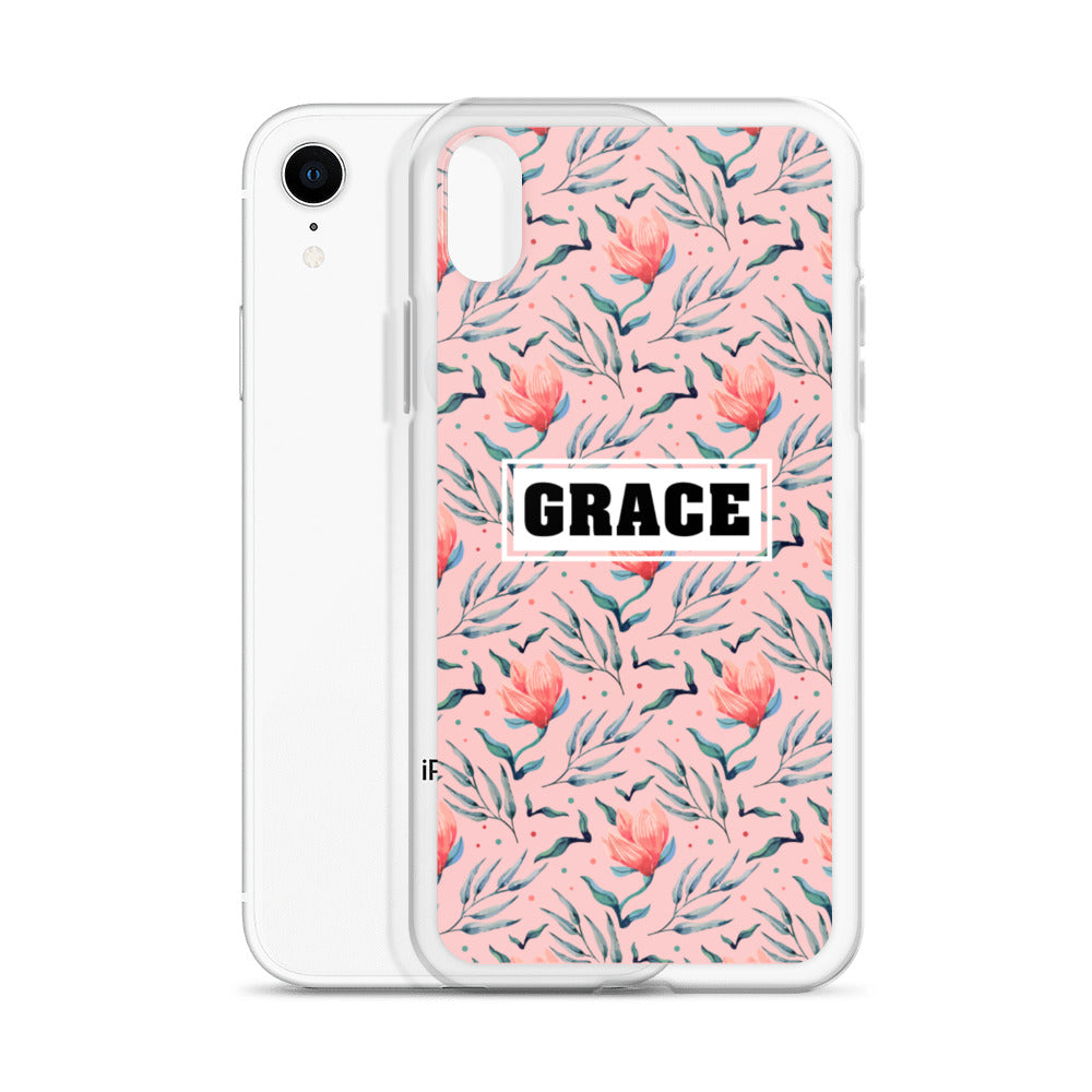 Grace Blumen Design iPhone Hülle - gesegnet
