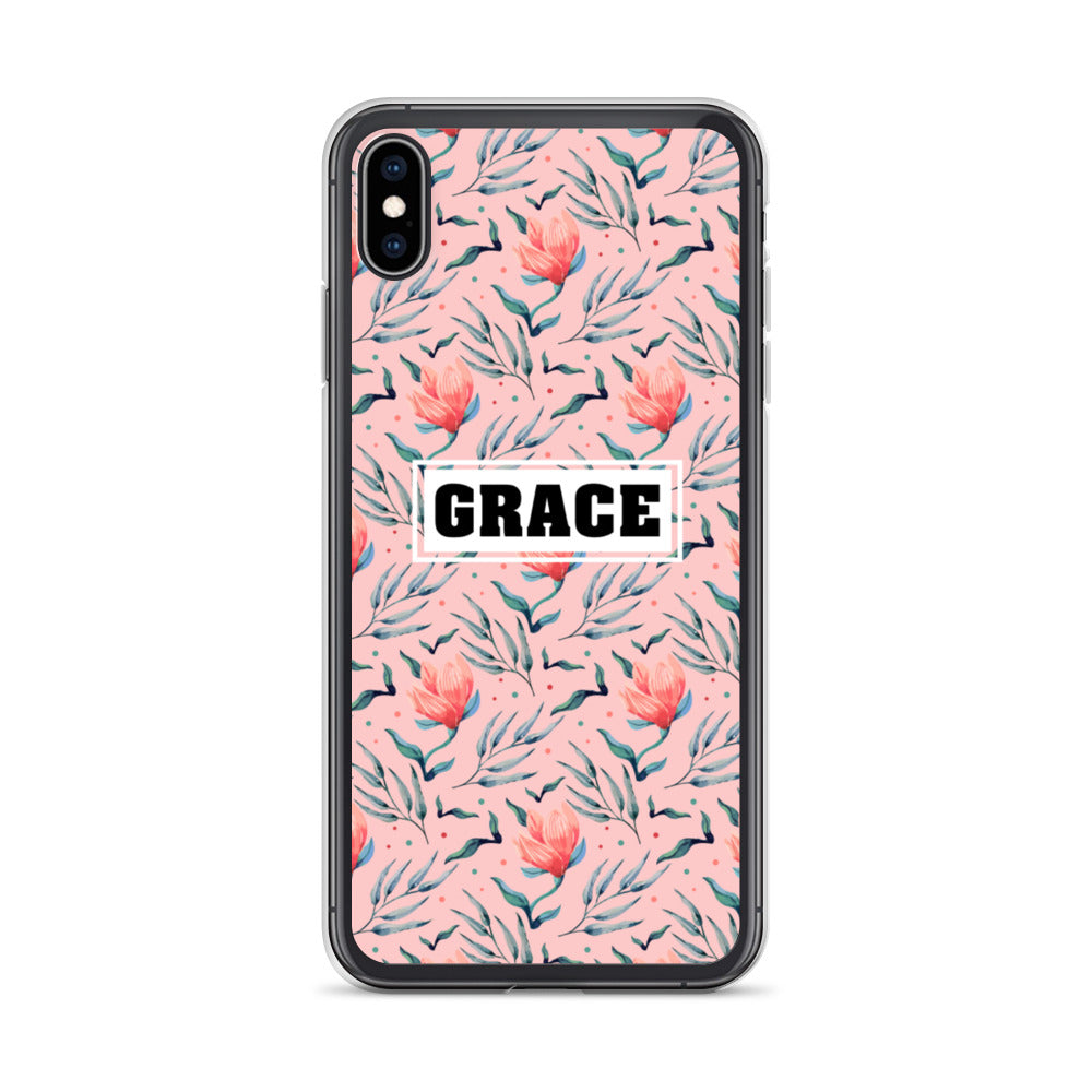 Grace Blumen Design iPhone Hülle - gesegnet