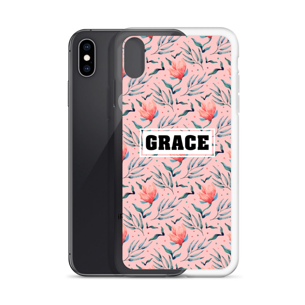 Grace Blumen Design iPhone Hülle - gesegnet