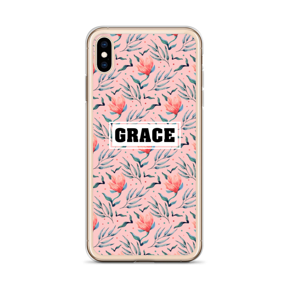 Grace Blumen Design iPhone Hülle - gesegnet