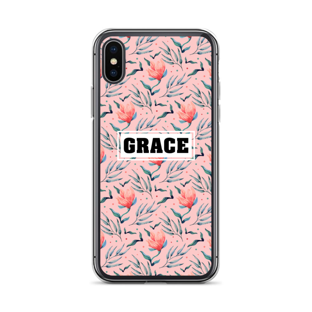 Grace Blumen Design iPhone Hülle - gesegnet