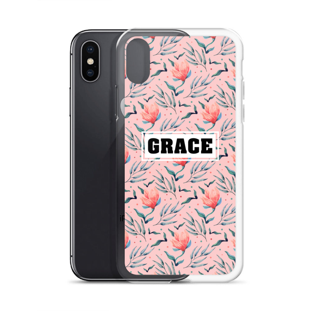 Grace Blumen Design iPhone Hülle - gesegnet