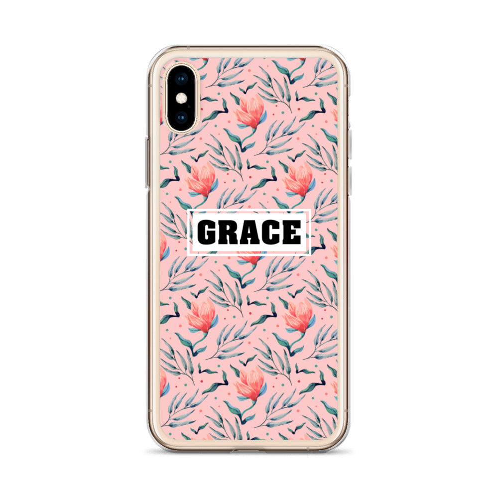 Grace Blumen Design iPhone Hülle - gesegnet