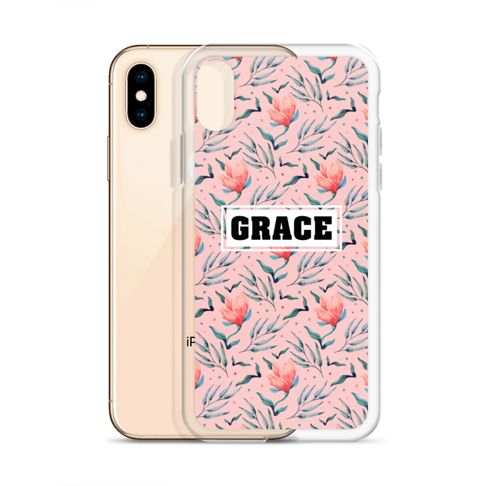 Grace Blumen Design iPhone Hülle - gesegnet