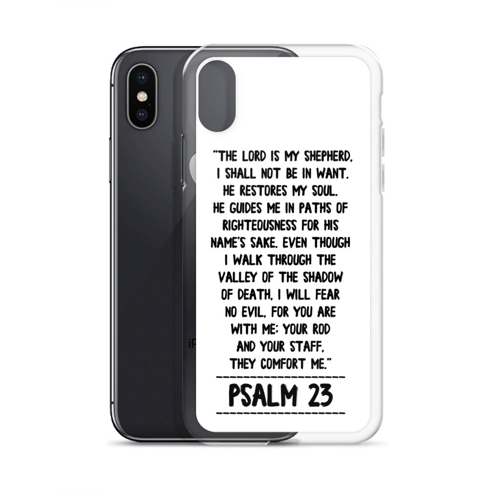 The Lord is my Shepherd Psalm 23 iPhone Hülle - gesegnet