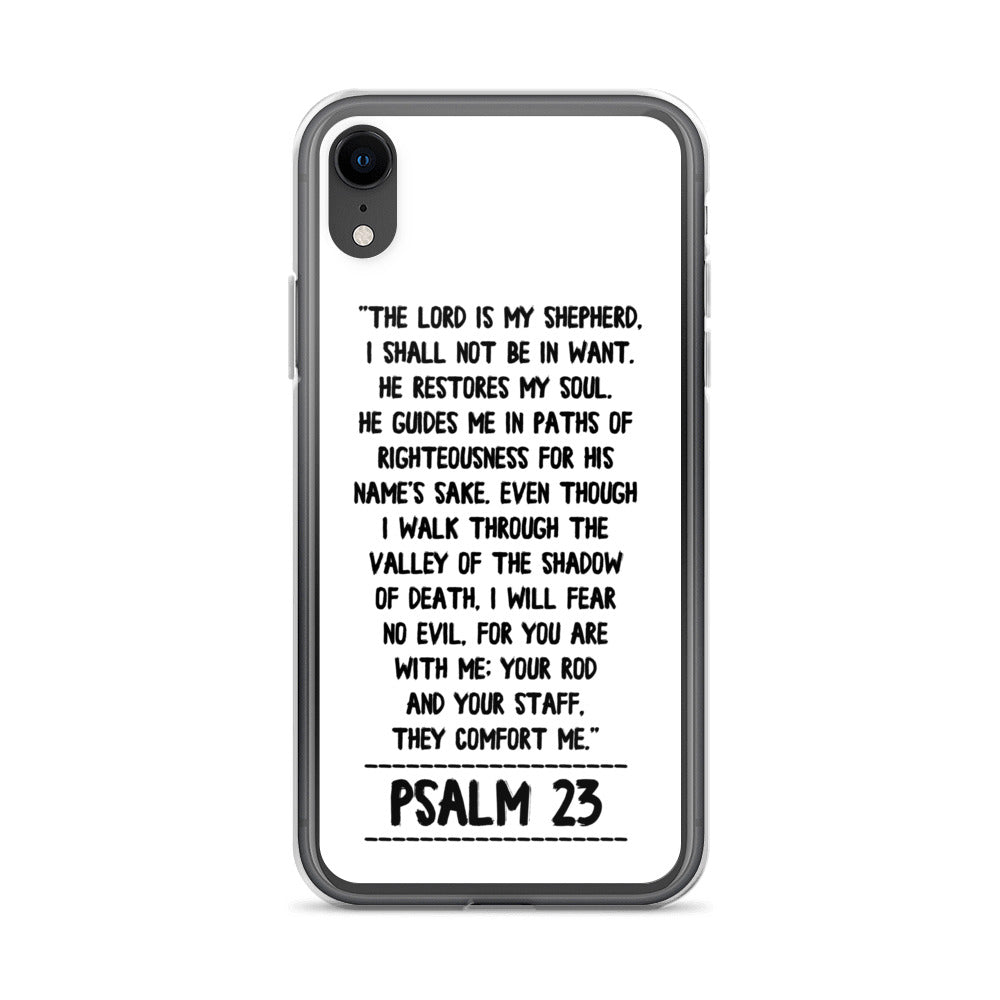 The Lord is my Shepherd Psalm 23 iPhone Hülle - gesegnet
