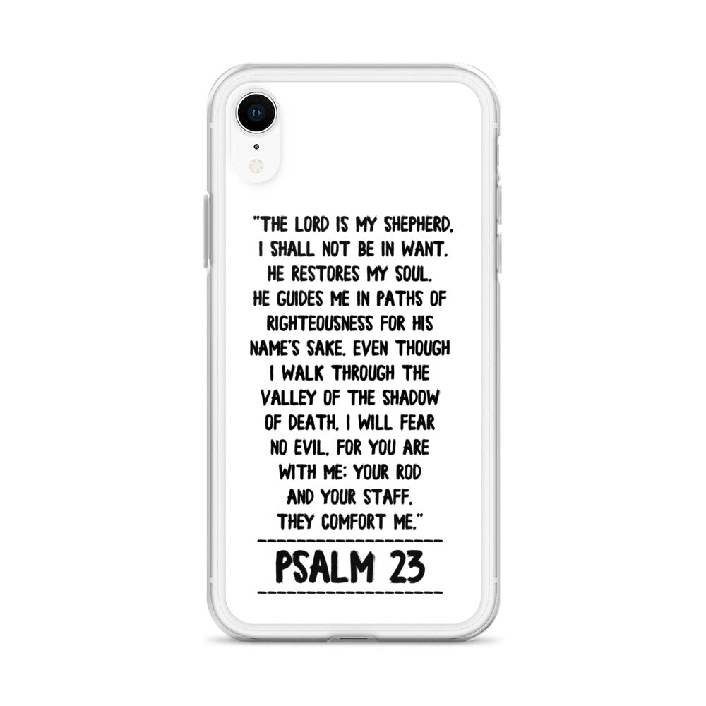The Lord is my Shepherd Psalm 23 iPhone Hülle - gesegnet