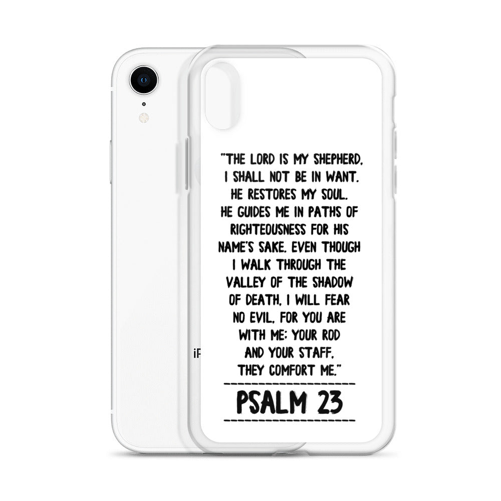 The Lord is my Shepherd Psalm 23 iPhone Hülle - gesegnet