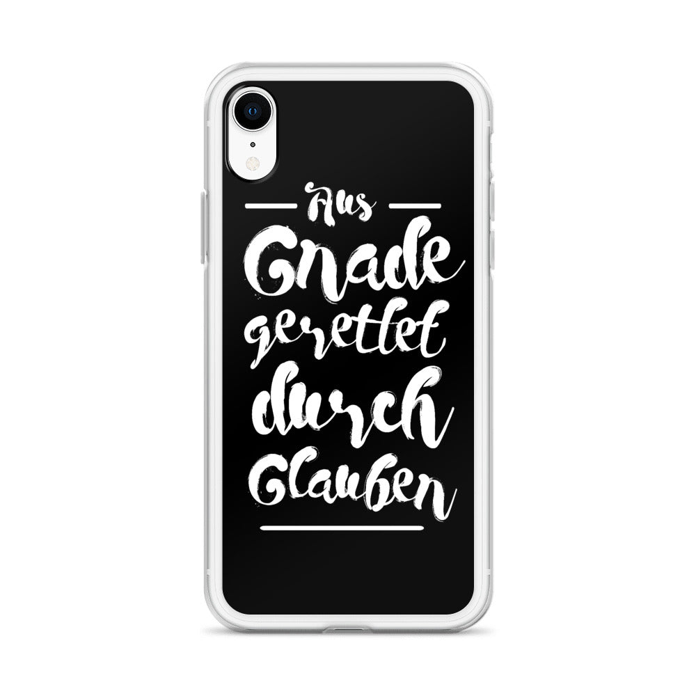 Gerettet durch Glauben - iPhone Hülle - gesegnet