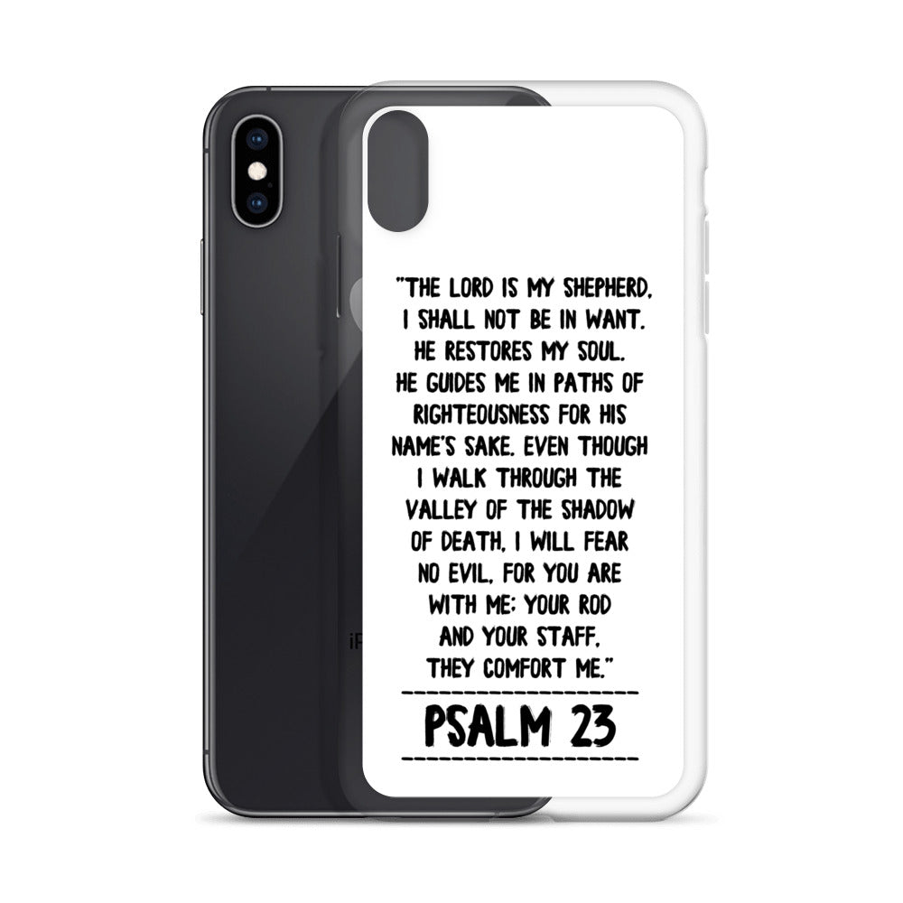 The Lord is my Shepherd Psalm 23 iPhone Hülle - gesegnet