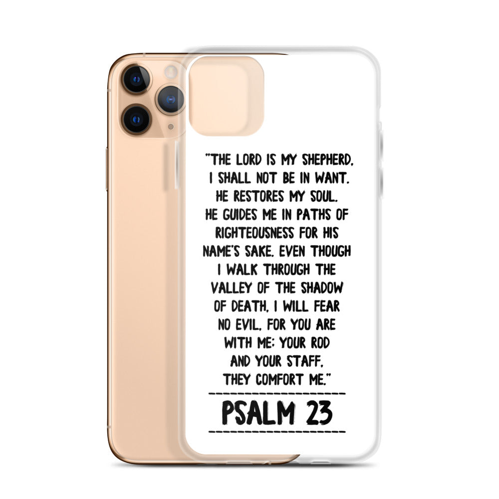 The Lord is my Shepherd Psalm 23 iPhone Hülle - gesegnet