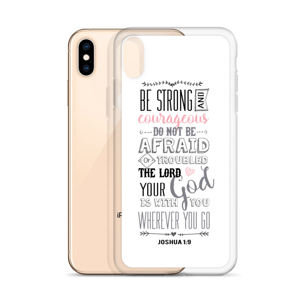 Be Strong - sei Mutig und Stark iPhone Hülle - gesegnet