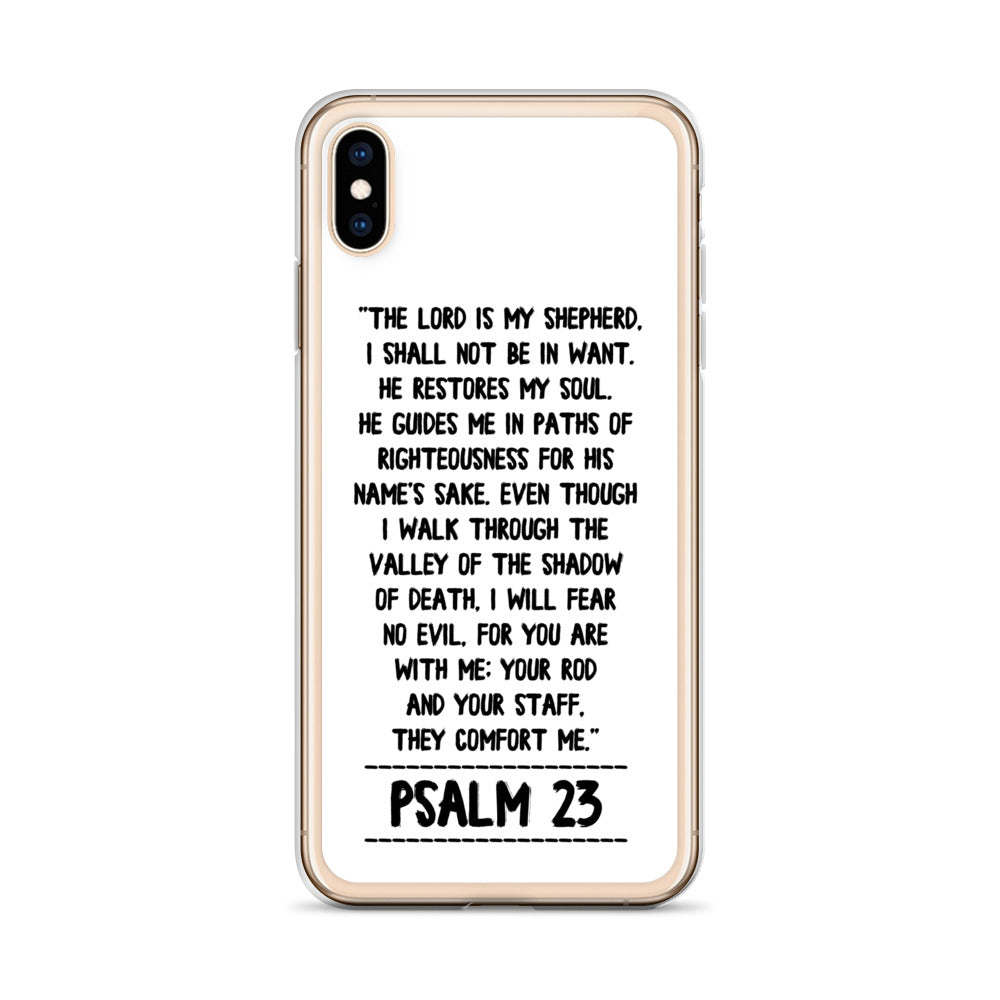 The Lord is my Shepherd Psalm 23 iPhone Hülle - gesegnet