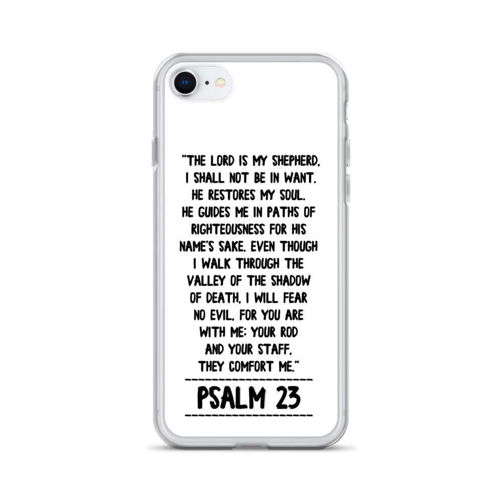 The Lord is my Shepherd Psalm 23 iPhone Hülle - gesegnet
