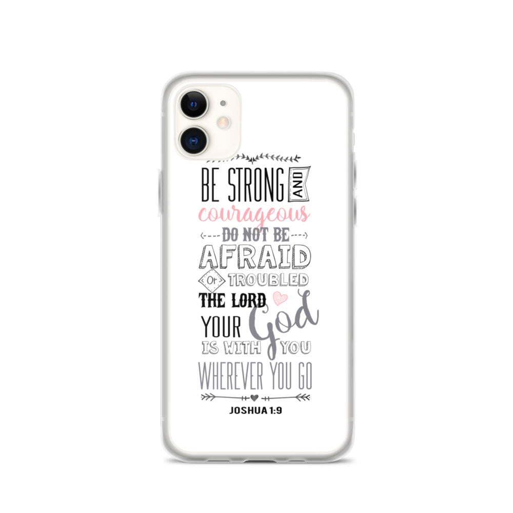 Be Strong - sei Mutig und Stark iPhone Hülle - gesegnet