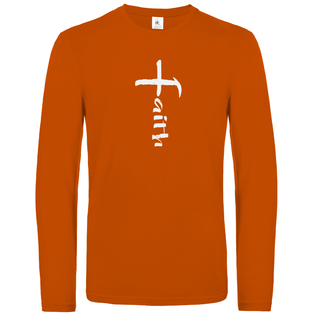 Faith Kreuz christliches Unisex Langarmshirt