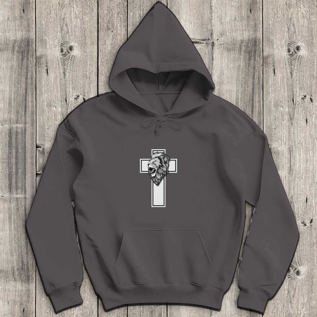 Löwenkreuz - Christlicher Herren Hoodie