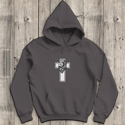 Löwenkreuz - Christlicher Herren Hoodie