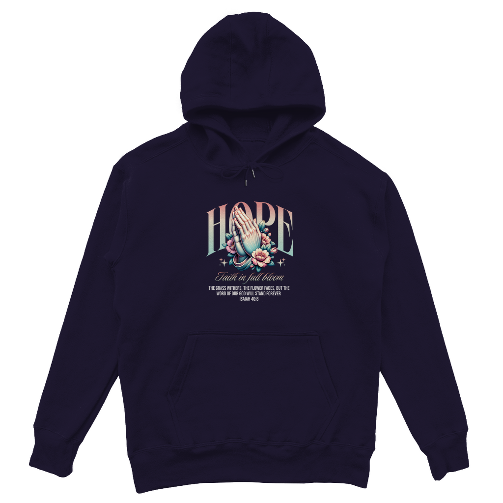 Hope Faith in full bloom - Christlicher Unisex Oversize Hoodie