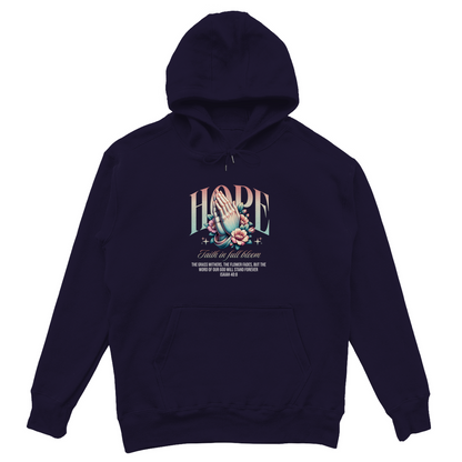 Hope Faith in full bloom - Christlicher Unisex Oversize Hoodie