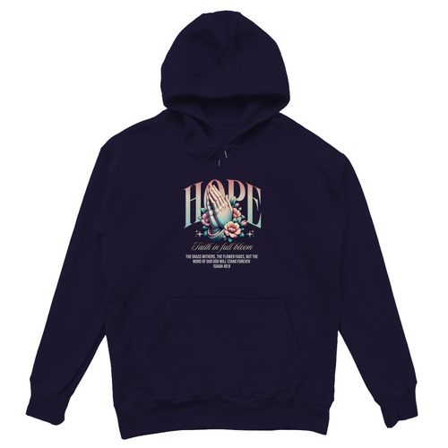 Hope Faith in full bloom - Christlicher Unisex Oversize Hoodie
