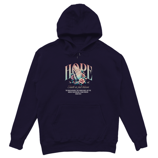 Hope Faith in full bloom - Christlicher Unisex Oversize Hoodie
