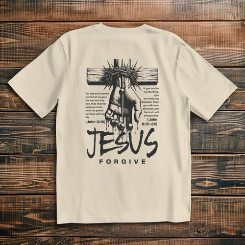 Jesus Forgive Oversize T-Shirt