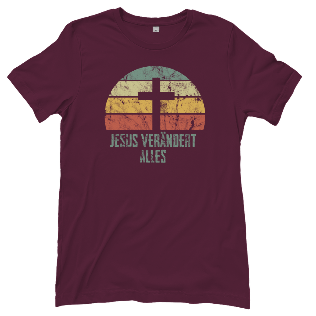 Jesus verändert alles Rose Damen T-Shirt
