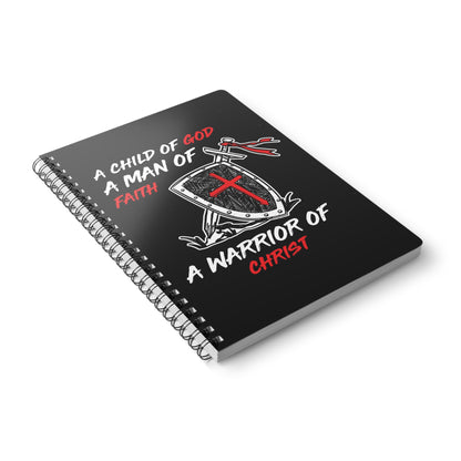 Child of God Warrior of Faith | Christliches Notizbuch Schwarz | Christliche Geschenke | Gesegnet