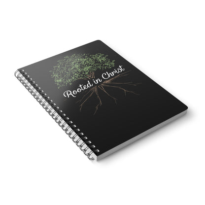 Rooted in Christ | Christliches Notizbuch Schwarz | Christliche Geschenke | Gesegnet