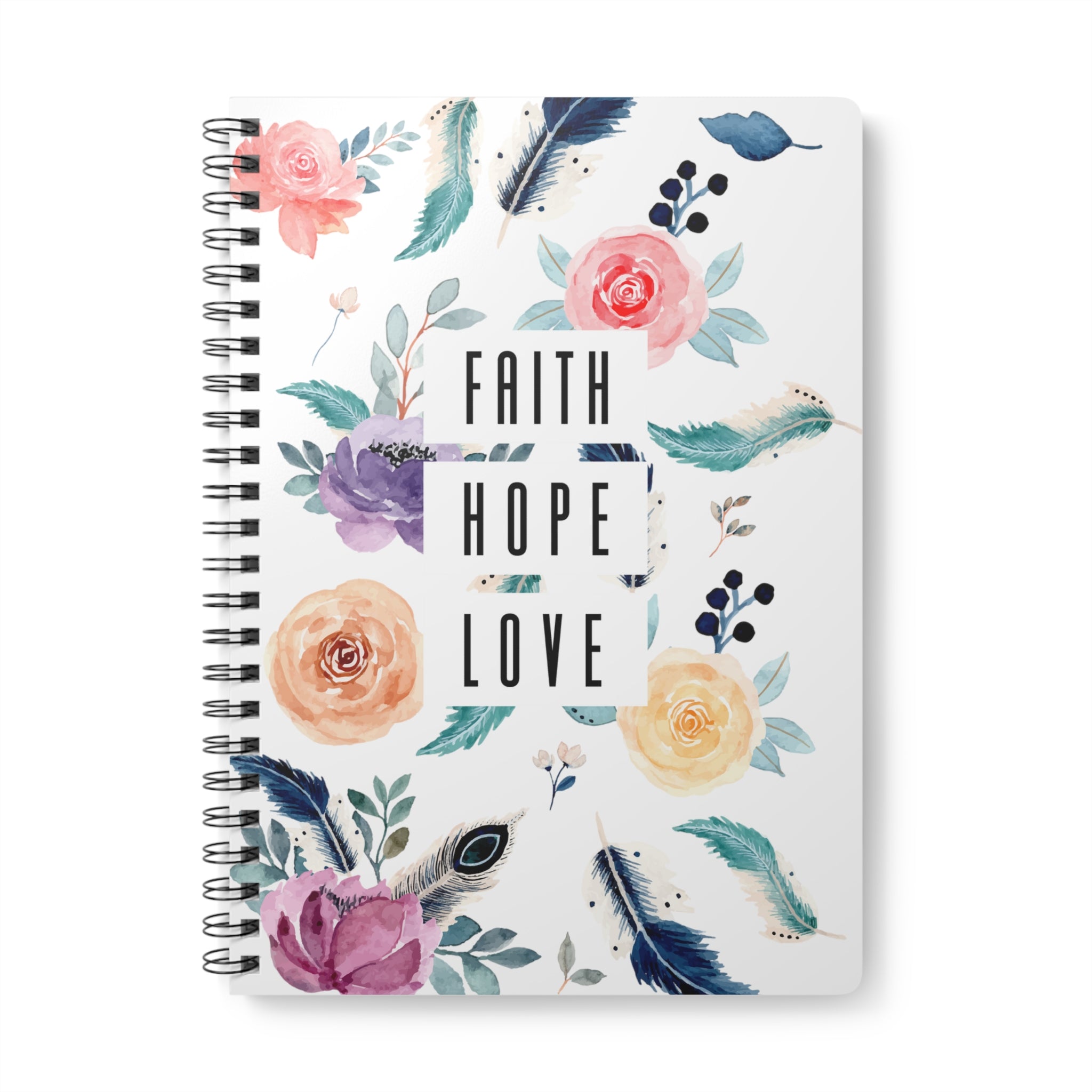 Faith Hope Love Notizbuch Ringbindung A5