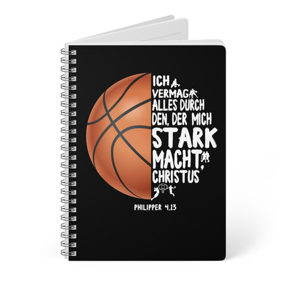 Philipper 4,13 Basketball | Christliches Notizbuch | Christliche Geschenke | Gesegnet
