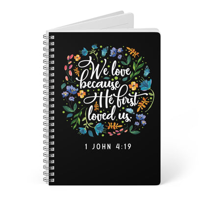 We Love Because He Loved Us | Christliches Notizbuch | Christliche Geschenke | Gesegnet