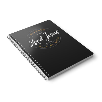 Believe in the Lord Jesus | Christliches Notizbuch Schwarz | Christliche Geschenke | Gesegnet