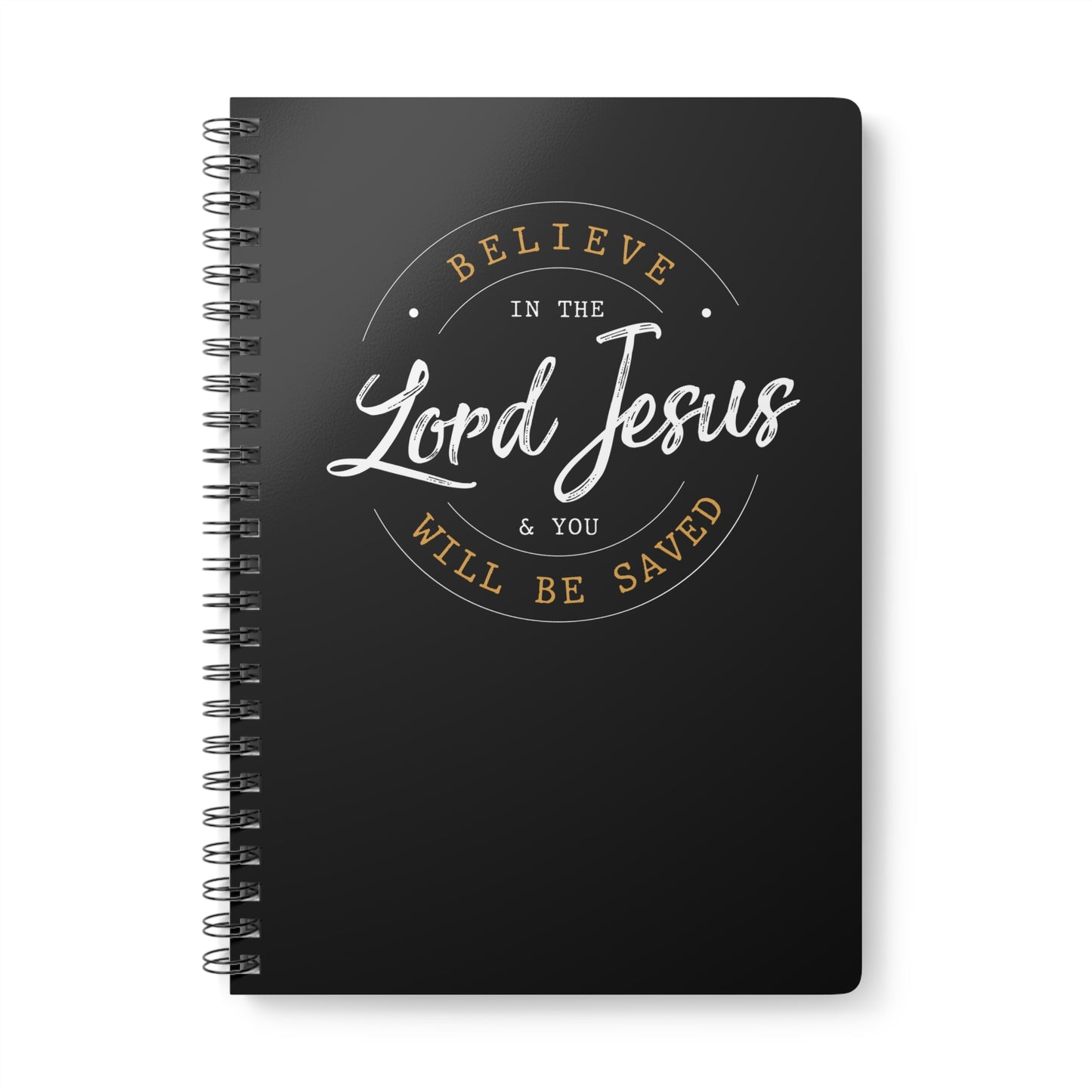 Believe in the Lord Jesus | Christliches Notizbuch Schwarz | Christliche Geschenke | Gesegnet