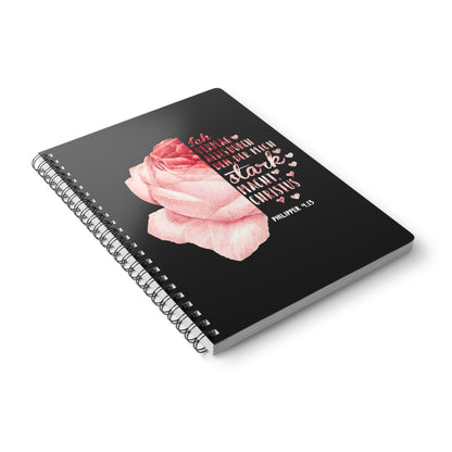 Philipper 4,13 Rose | Christliches Notizbuch | Christliche Geschenke | Gesegnet