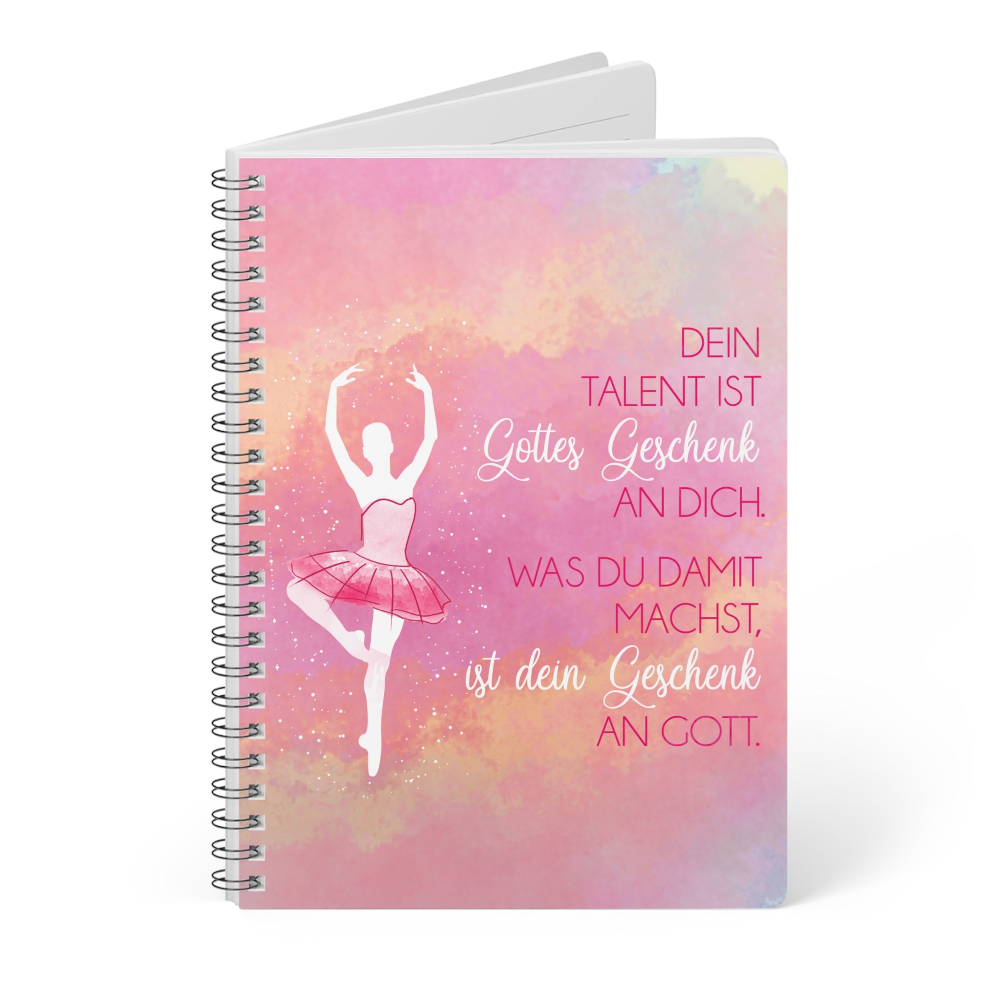 Dein Talent ist Gottes Geschenk Notizbuch Ringbindung A5