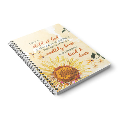Ich bin ein Kind Gottes Notizbuch Ringbindung A5