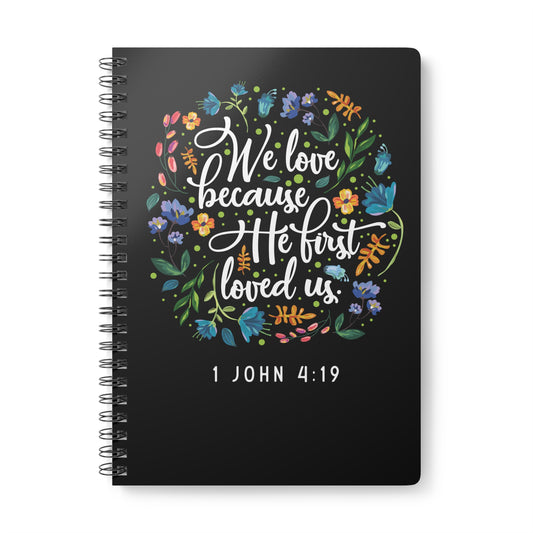 We Love Because He Loved Us | Christliches Notizbuch | Christliche Geschenke | Gesegnet