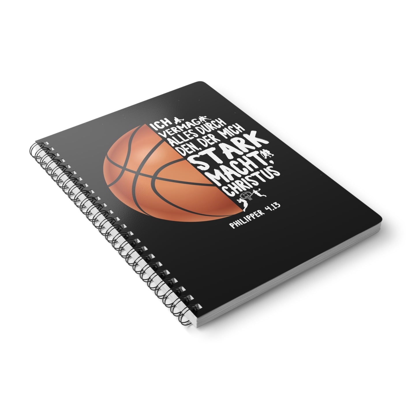 Philipper 4,13 Basketball | Christliches Notizbuch | Christliche Geschenke | Gesegnet