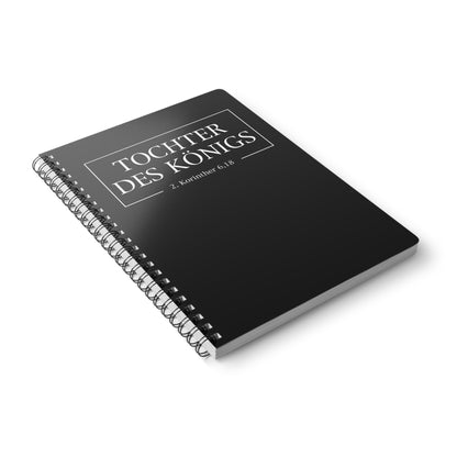 Tochter des Königs 2. Korinther 6,18 | Christliches Notizbuch Schwarz | Christliche Geschenke | Gesegnet