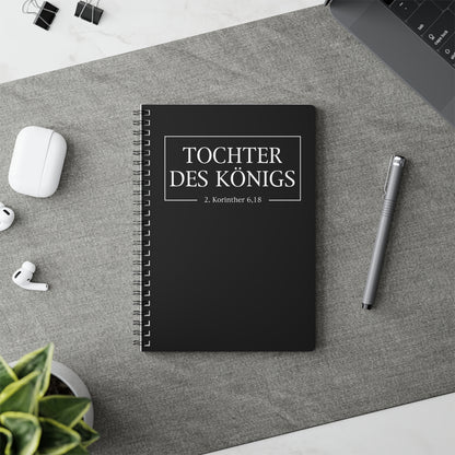 Tochter des Königs 2. Korinther 6,18 | Christliches Notizbuch Schwarz | Christliche Geschenke | Gesegnet