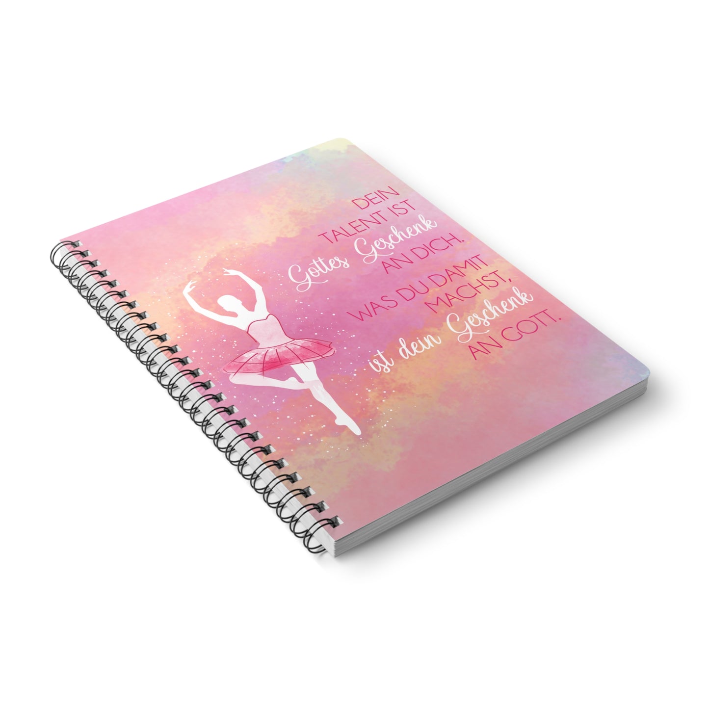 Dein Talent ist Gottes Geschenk Notizbuch Ringbindung A5