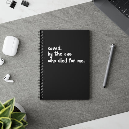 Saved | Christliches Notizbuch | Christliche Geschenke | Gesegnet