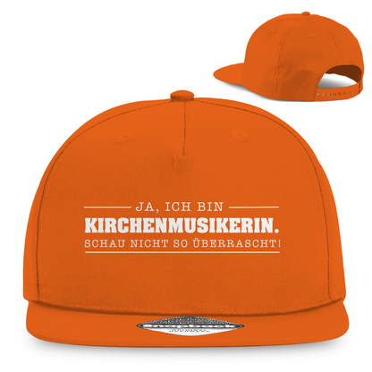 Ja ich bin Kirchenmusikerin schau nicht so überrascht christliche Snapback Cap