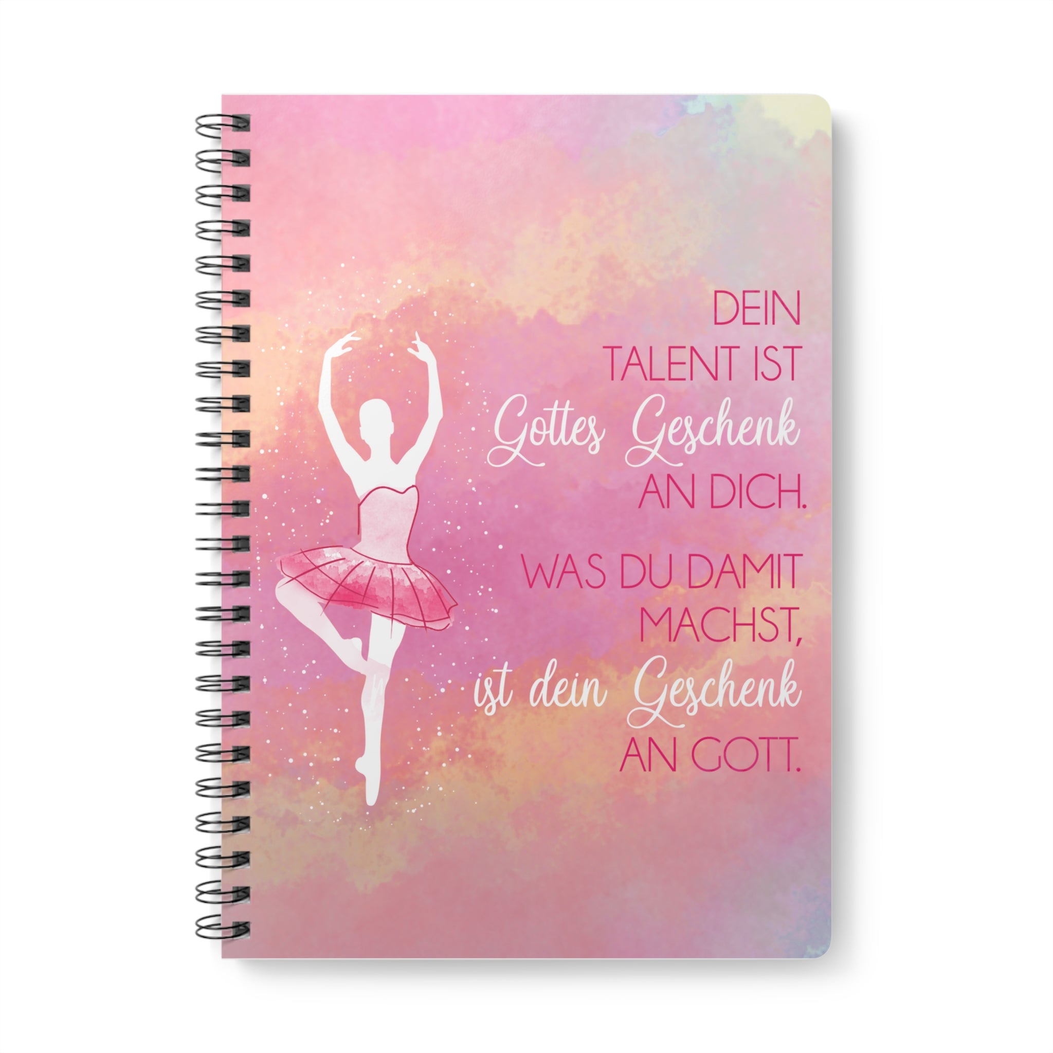 Dein Talent ist Gottes Geschenk Notizbuch Ringbindung A5